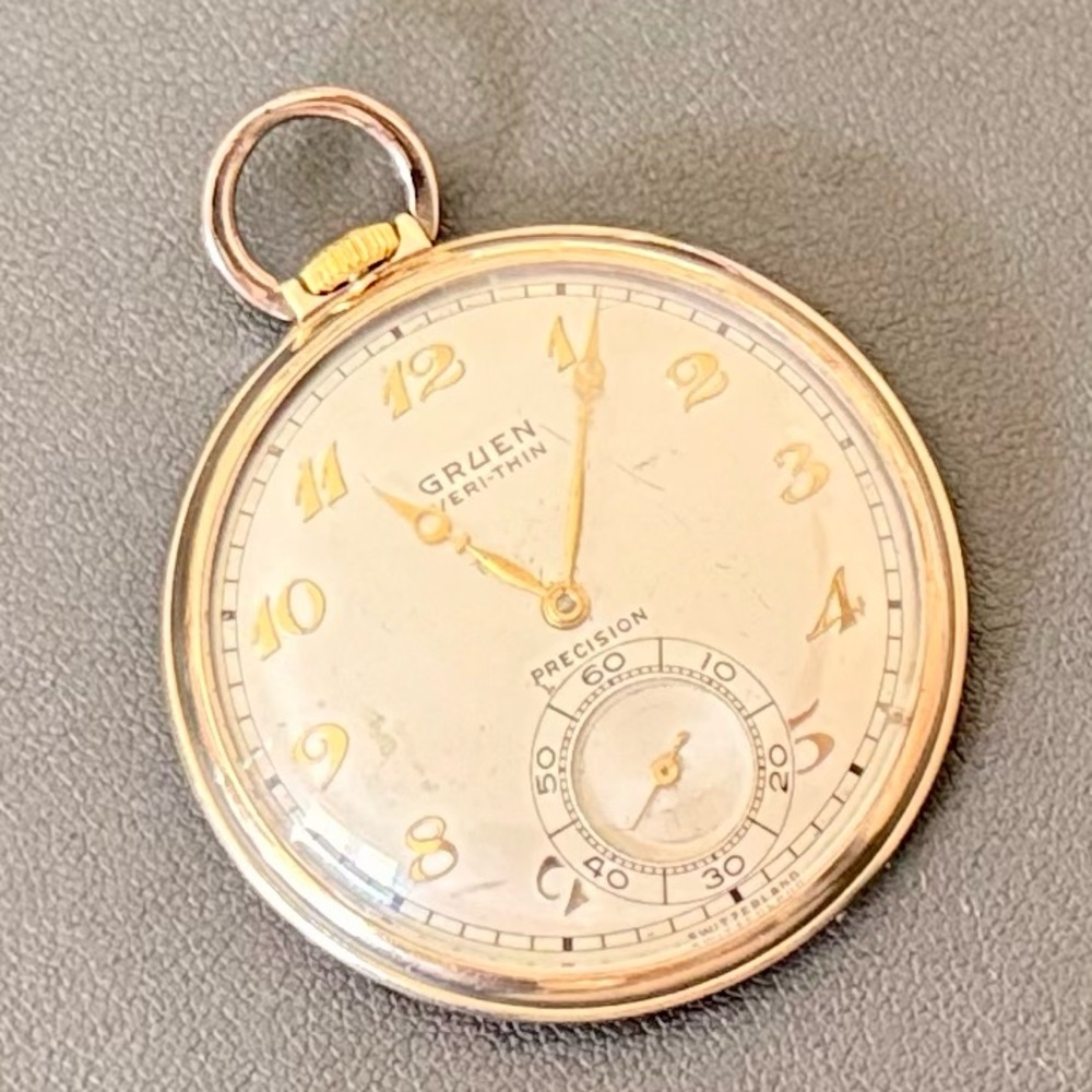 Gruen Veri-Thin Gold Pocket Watch
